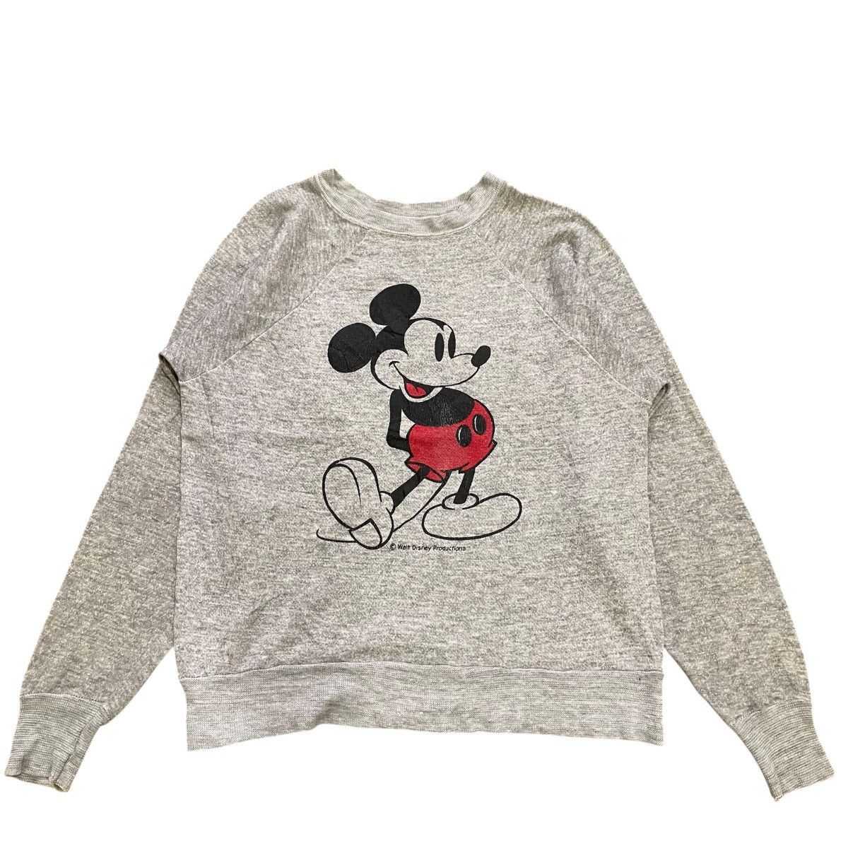 Mickey Mouse Vintage 70s Mickey Mouse Heather Gray Triblend Crewneck Size US M / EU 48-50 / 2 - 1 Thumbnail