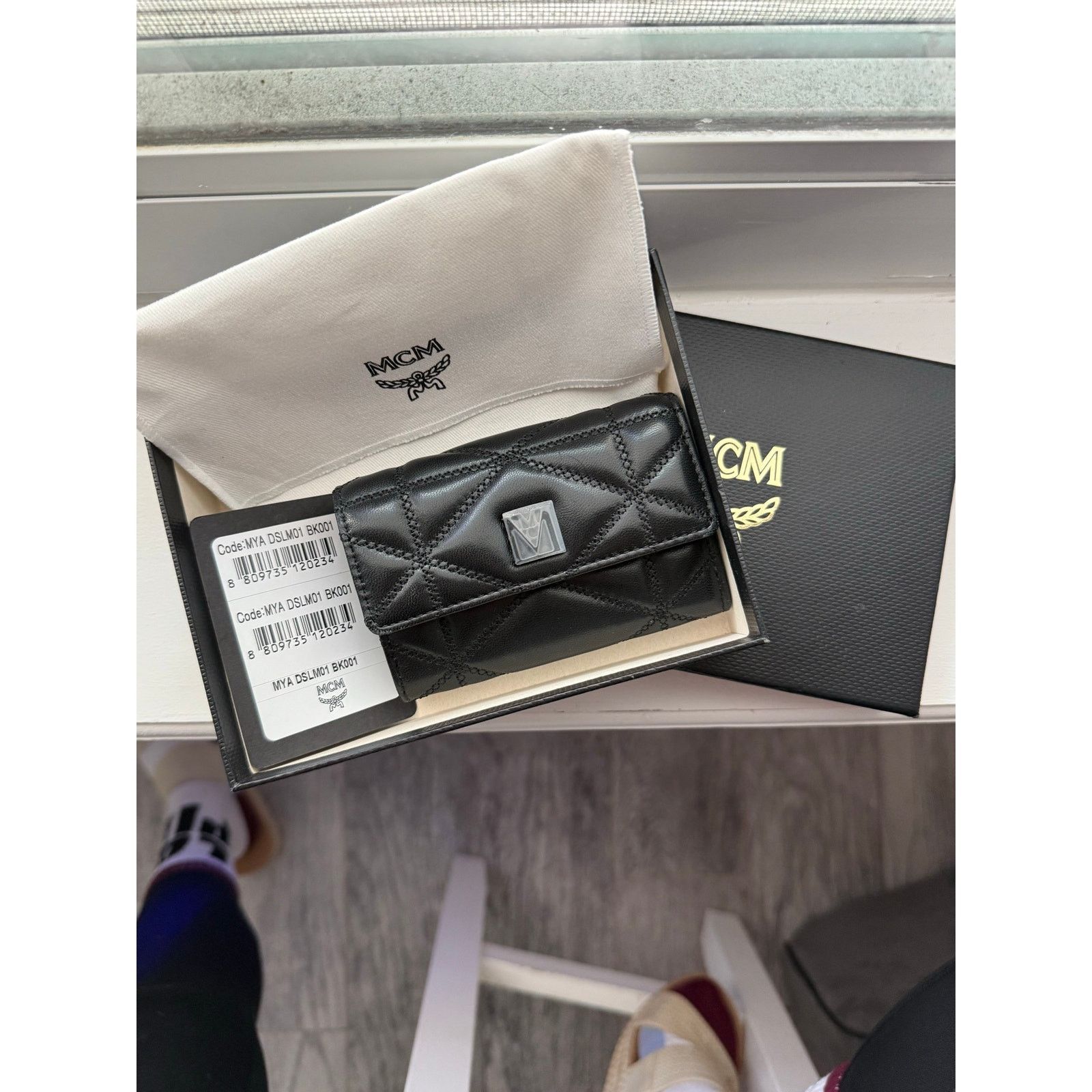 MCM MCM Travia Quilted Leather Card Case – Authentic Black NWT Size ONE SIZE - 10 Thumbnail