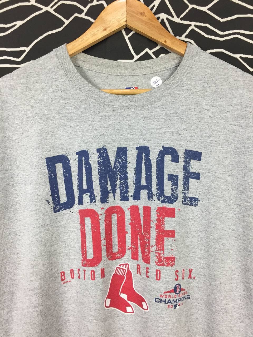 MLB × Sports Specialties × Vintage Vtg Boston Red Sox World Series Champions Damage Done Tee Size US L / EU 52-54 / 3 - 3 Thumbnail