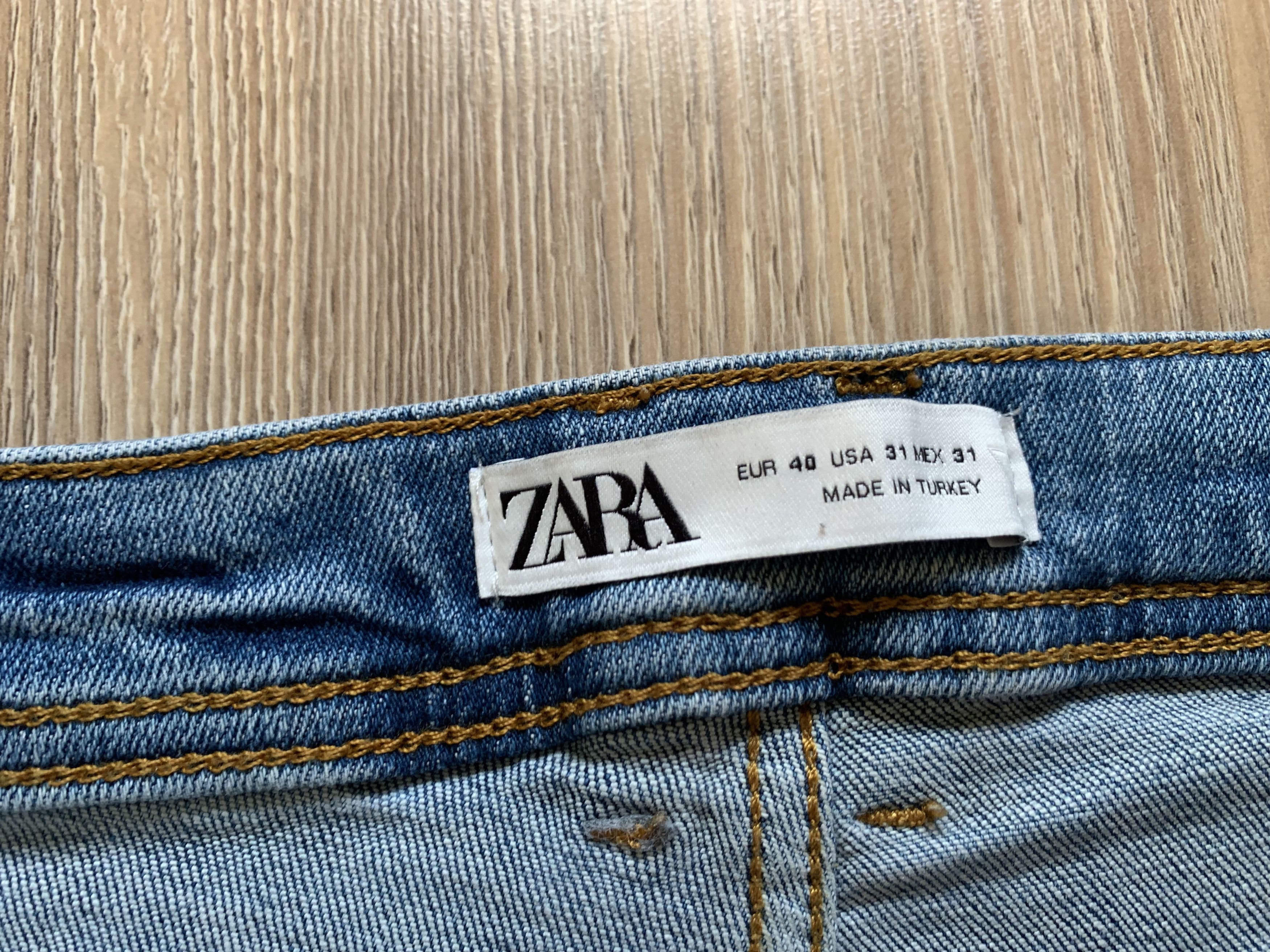 Zara Zara Man Distressed Blue Denim Jeans Size US 31 - 9 Thumbnail