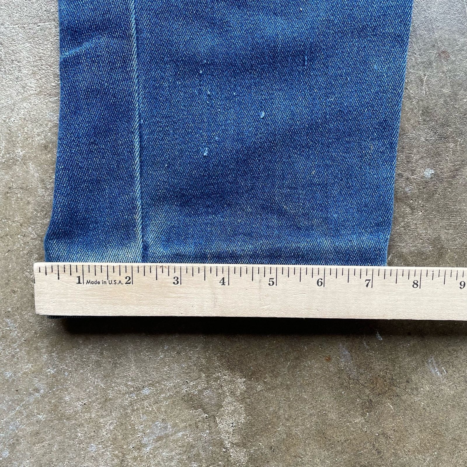 Vintage VINTAGE 70S ORANGE TAB FLARED LEVIS DARKWASH 30X28 Size US 30 / EU 46 - 5 Thumbnail