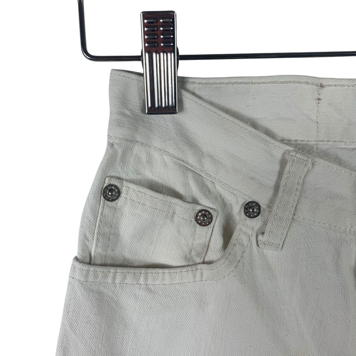 Designer × agnes b. Vintage AGNES B Paris white colour jeans Size 25" / US 0 / IT 36 - 7 Thumbnail