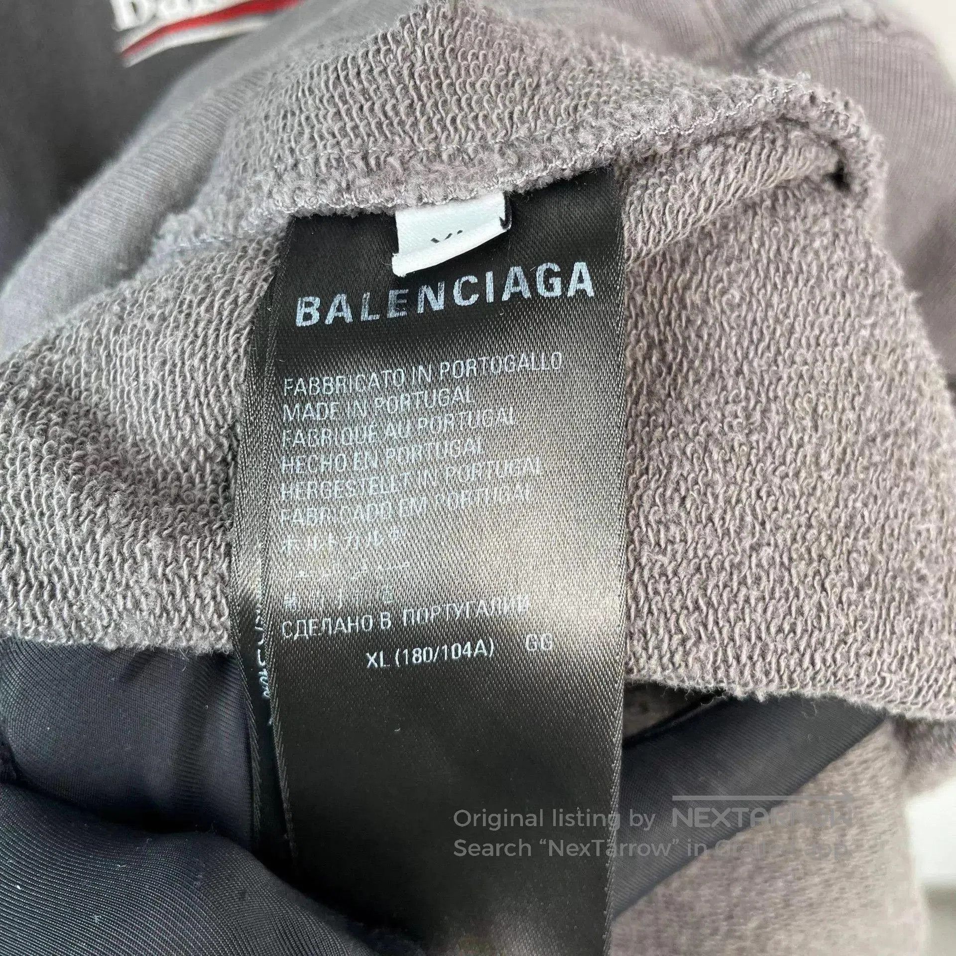 Balenciaga Oversized Black Hoodie with Front Pocket. Size US XL / EU 56 / 4 - 6 Thumbnail