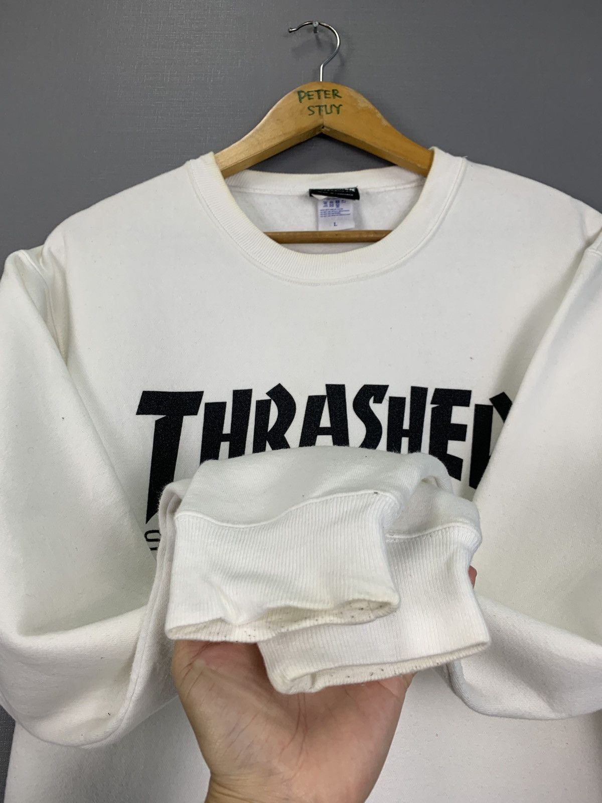 Thrasher Vintage 90s Thrasher Skateboad Megazine Sweatshirt Size US L / EU 52-54 / 3 - 8 Thumbnail