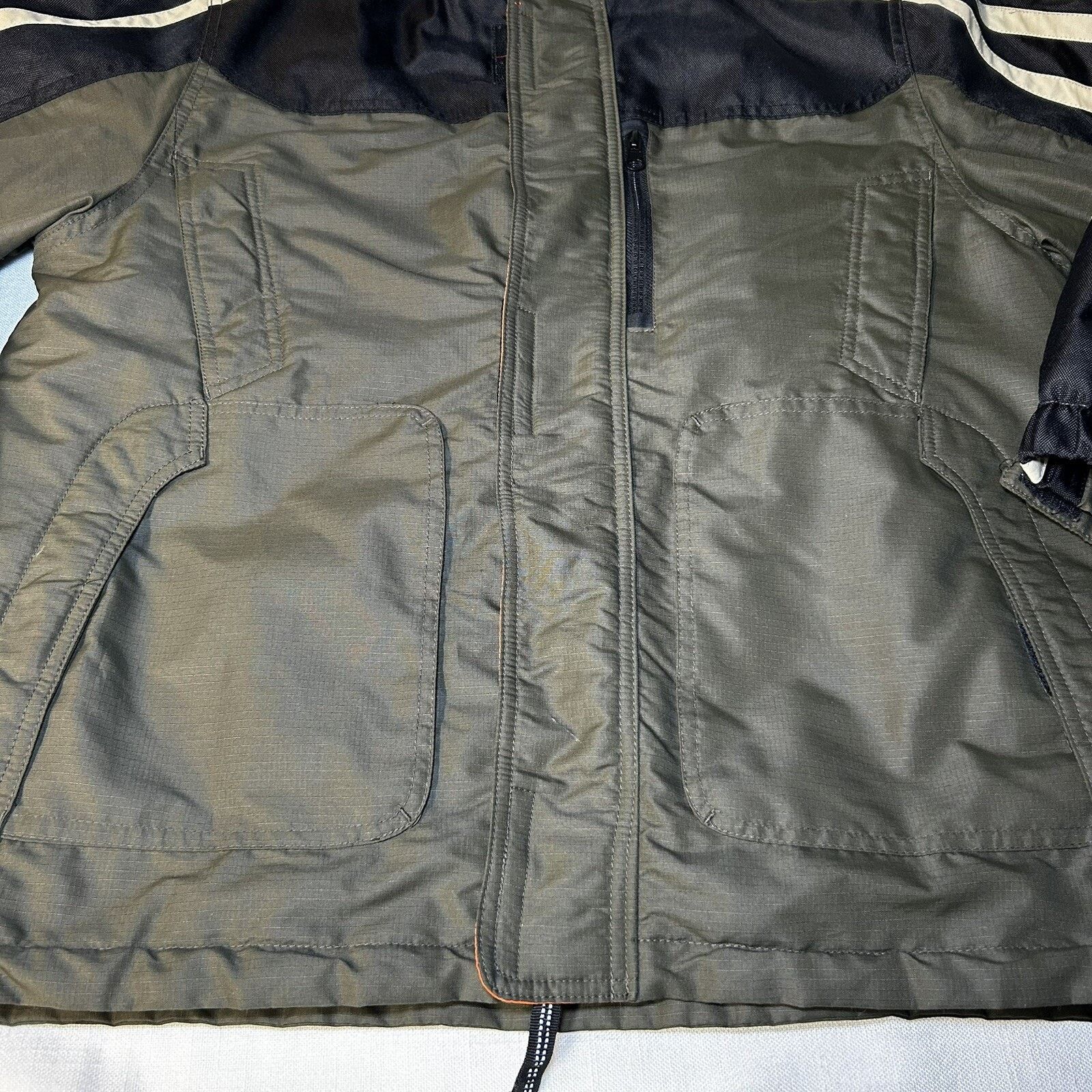 Arizona Jean Co. Arizona Boys L 14/16 Puffer Coat Jacket Ski Green Black Hood Size L / US 10 / IT 46 - 2 Thumbnail