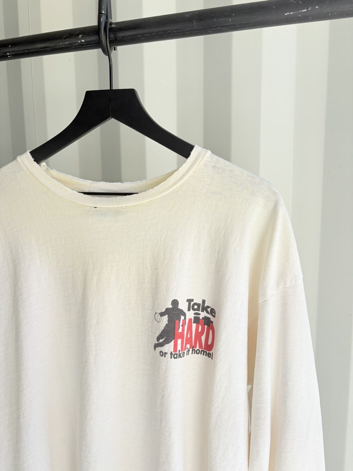 Vintage Vintage No Blood No Foul Shirt Faded Distressed Band Grunge Size US XXL / EU 58 / 5 - 2 Thumbnail