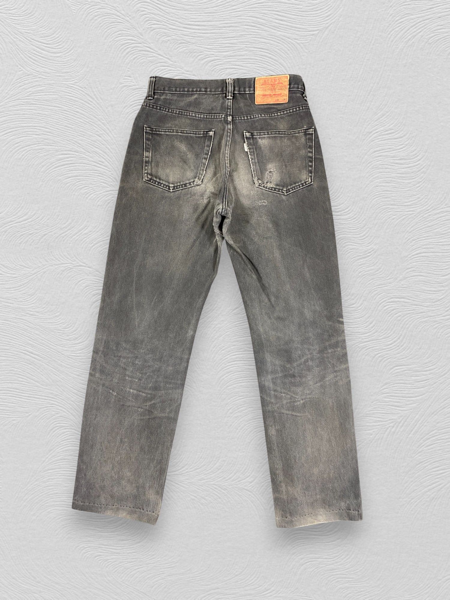 Japanese Brand Faded Black Vintage Beams 211 Jeans 30x30.5 - JN3280 Size US 30 / EU 46 - 2 Thumbnail