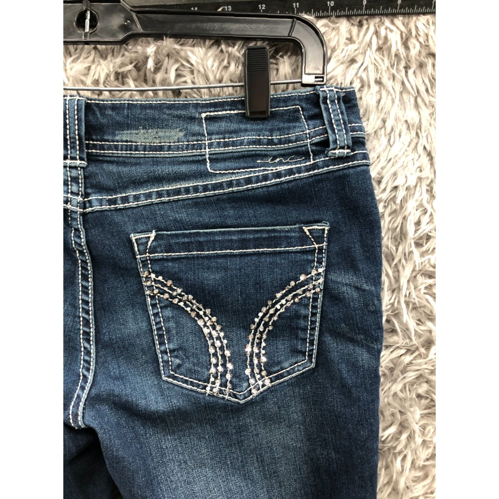 Vintage inc Denim Skinny Jeans Size 6 Womens Mid Rise Dark Wash Blue Denim Size 28" / US 6 / IT 42 - 6 Thumbnail