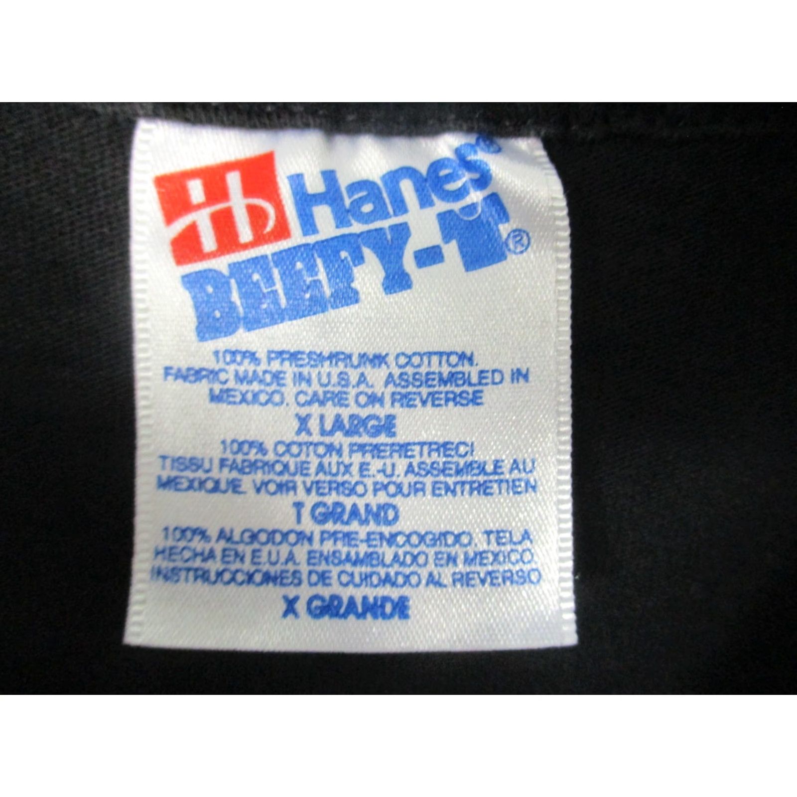 Hanes VINTAGE Hanes Beefy-T Tour de France Shirt Mens XL Black 40 ans Vineyard Brands Wine Cycling T-Shirt Size US XL / EU 56 / 4 - 4 Thumbnail