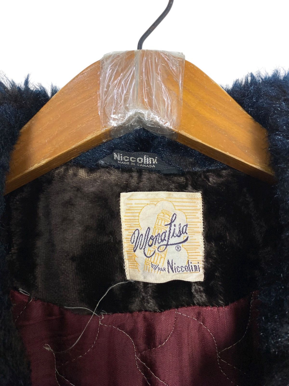Vintage Rare‼️ Vtg Niccolina Monalisa Faux Fur Double-Breasted Coat Size L / US 10 / IT 46 - 5 Thumbnail