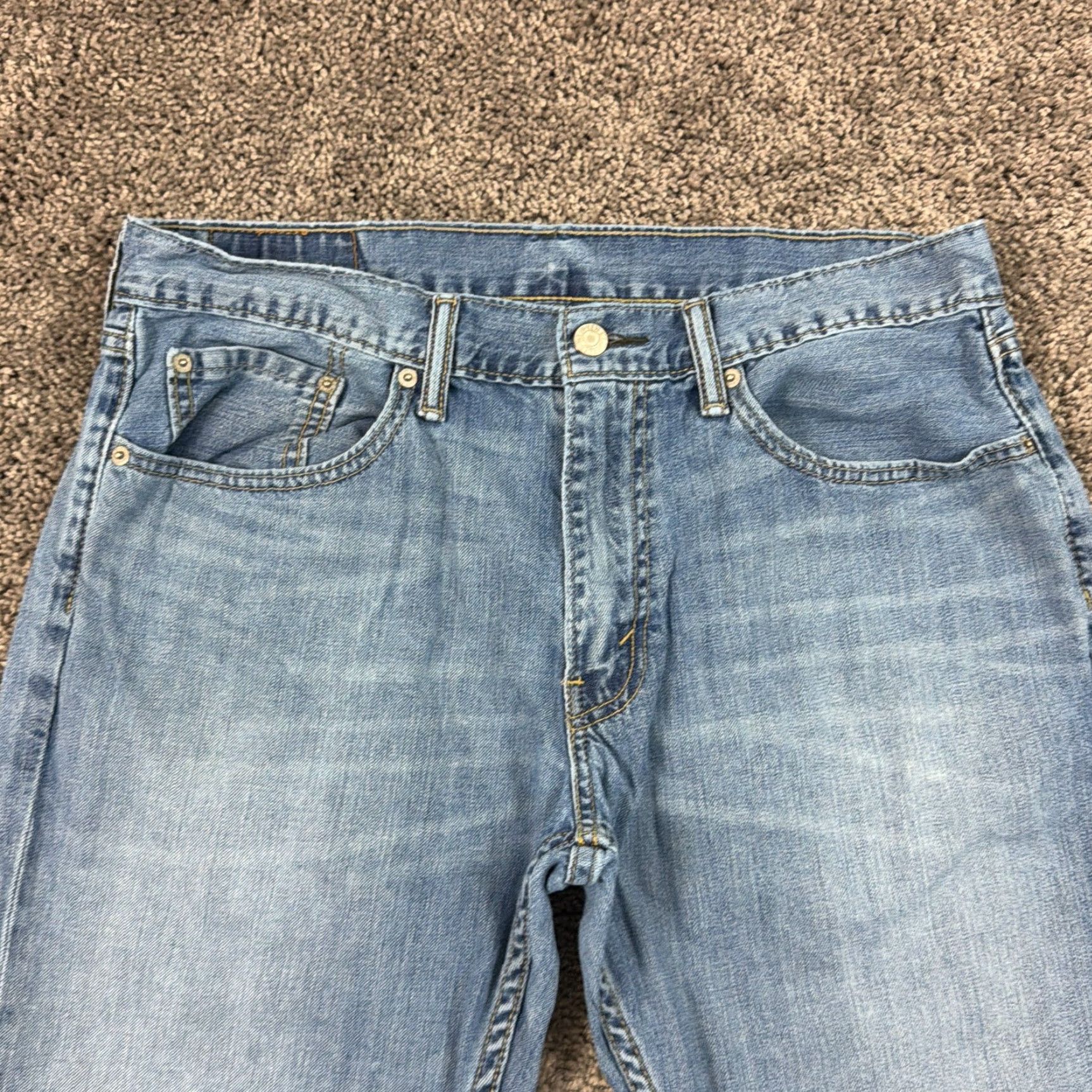 Levi's Levi's Jeans Mens 559 Straight Relaxed Fit 33x32 Denim 100% Cotton Medium Wash Blue Size US 33 - 2 Thumbnail