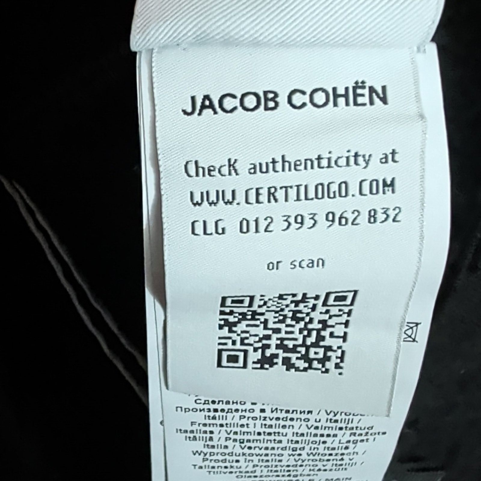 Jacob Cohen Jacob Cohen Jet Black Men's Jeans Size 40 Size US 40 / EU 56 - 10 Thumbnail