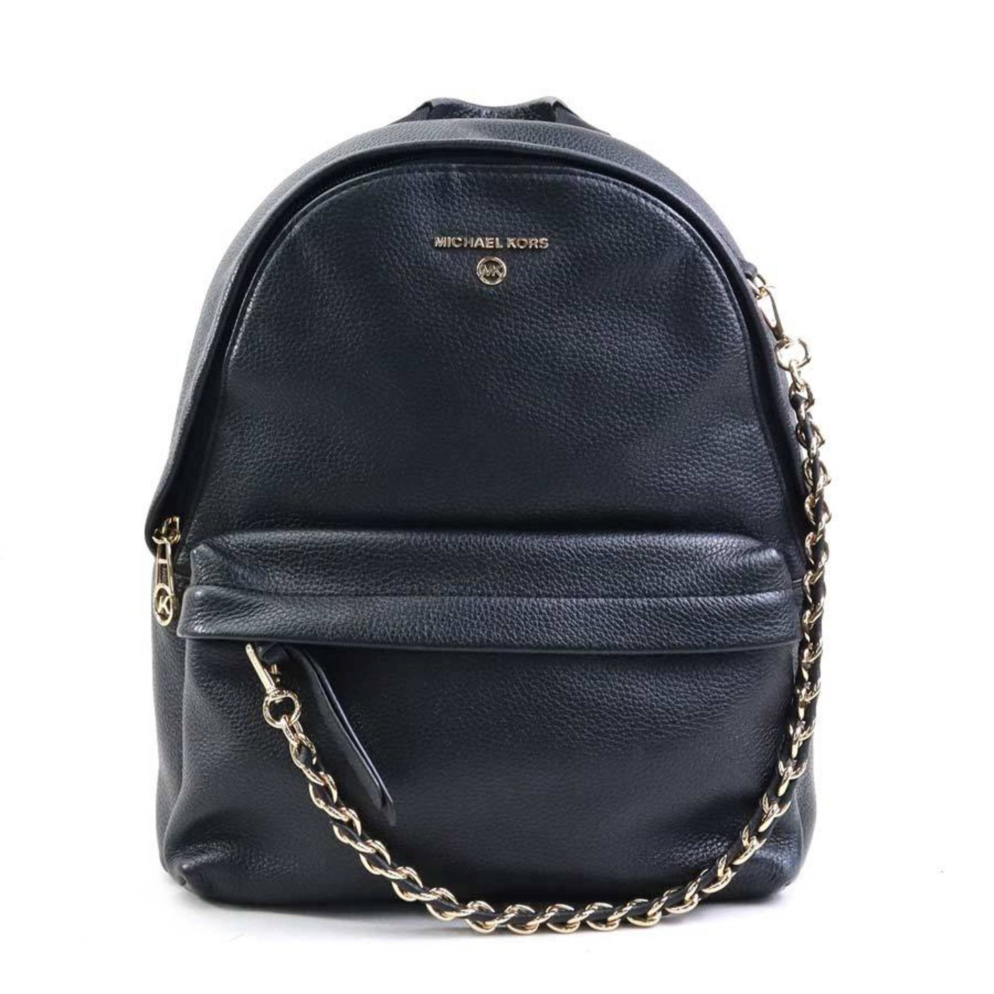Michael Kors Michael Kors Backpack Leather Black Women