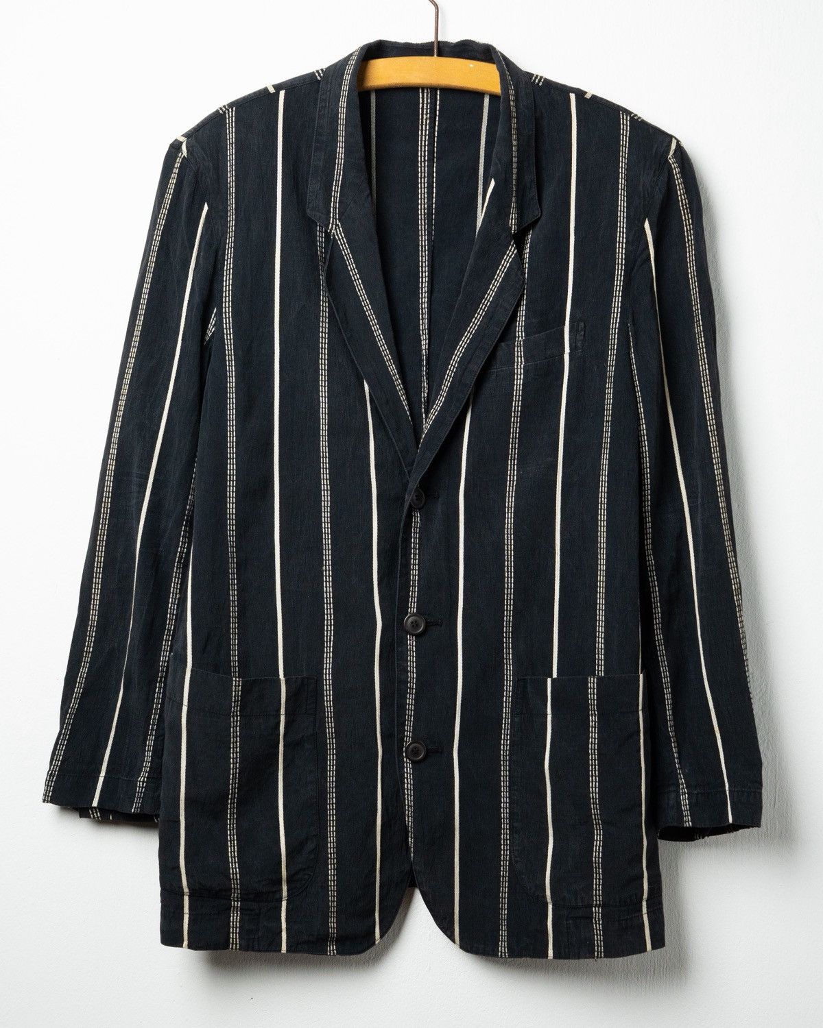 Issey Miyake Vintage 1980s Issey miyake Sashiko Stitching Blazer — Made Size US M / EU 48-50 / 2 - 1 Thumbnail