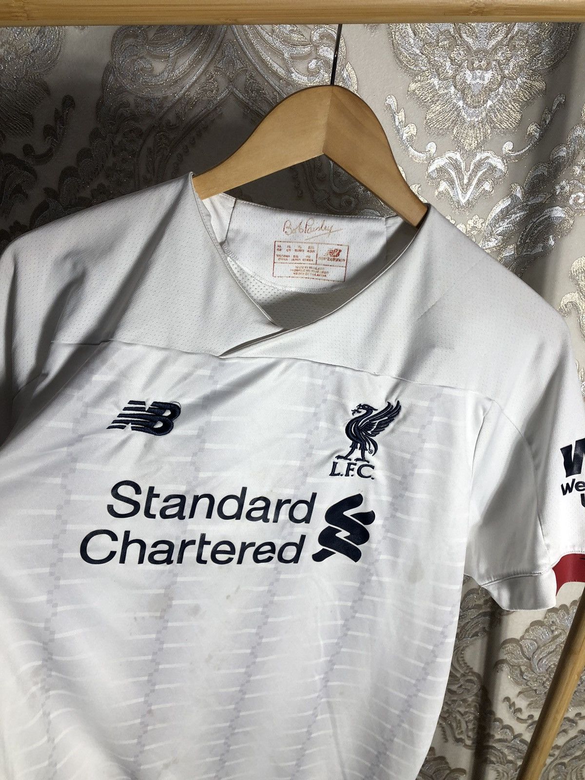 Vintage VERY RARE NEW BALANCE FC LIVERPOOL ENGLAND SOCCER JERSEY Y2K Size US XL / EU 56 / 4 - 4 Thumbnail