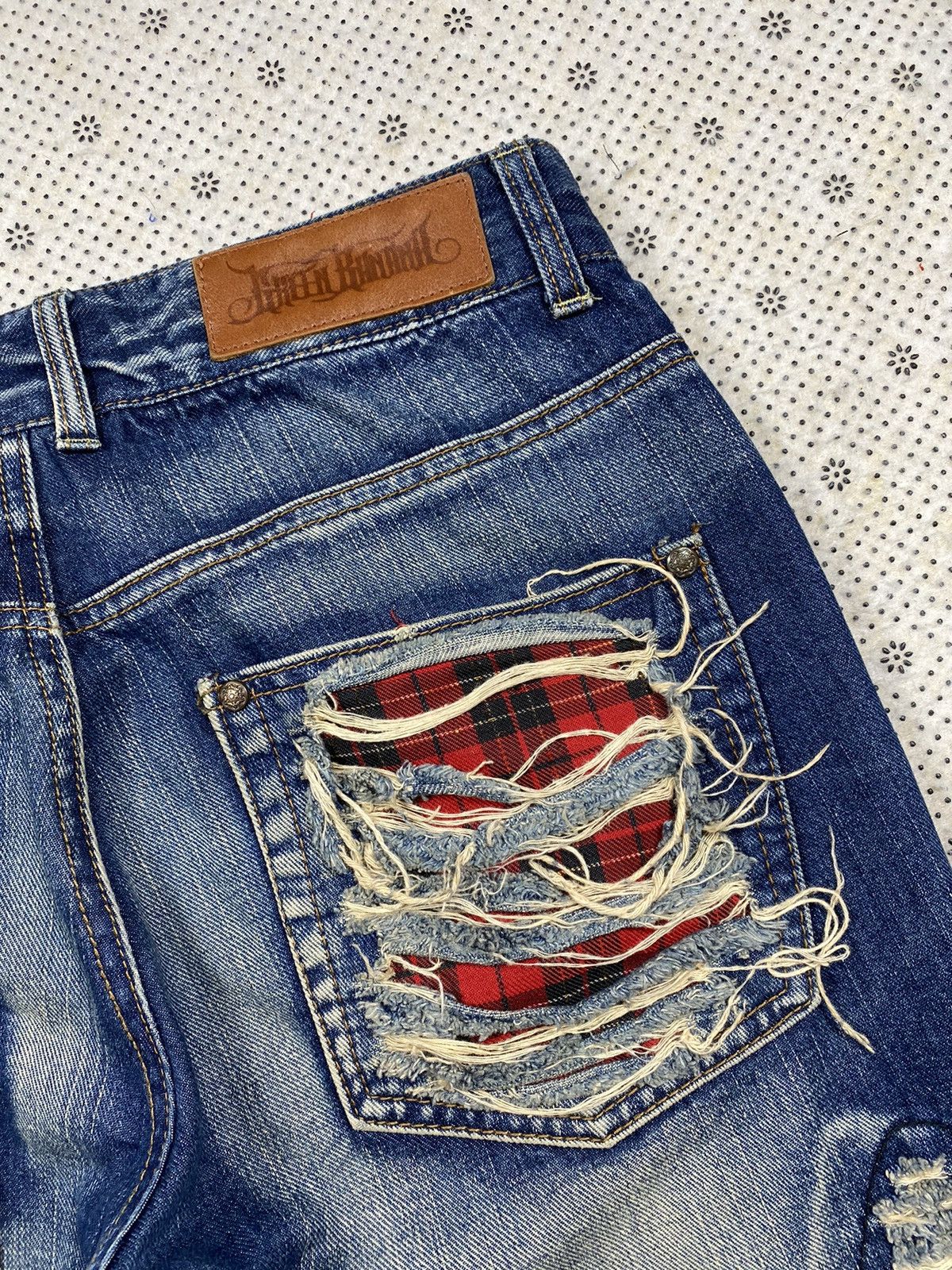 Hysteric Glamour × PPFM Extremely Rare Distressed Denim By Green Banana Size US 33 - 8 Thumbnail