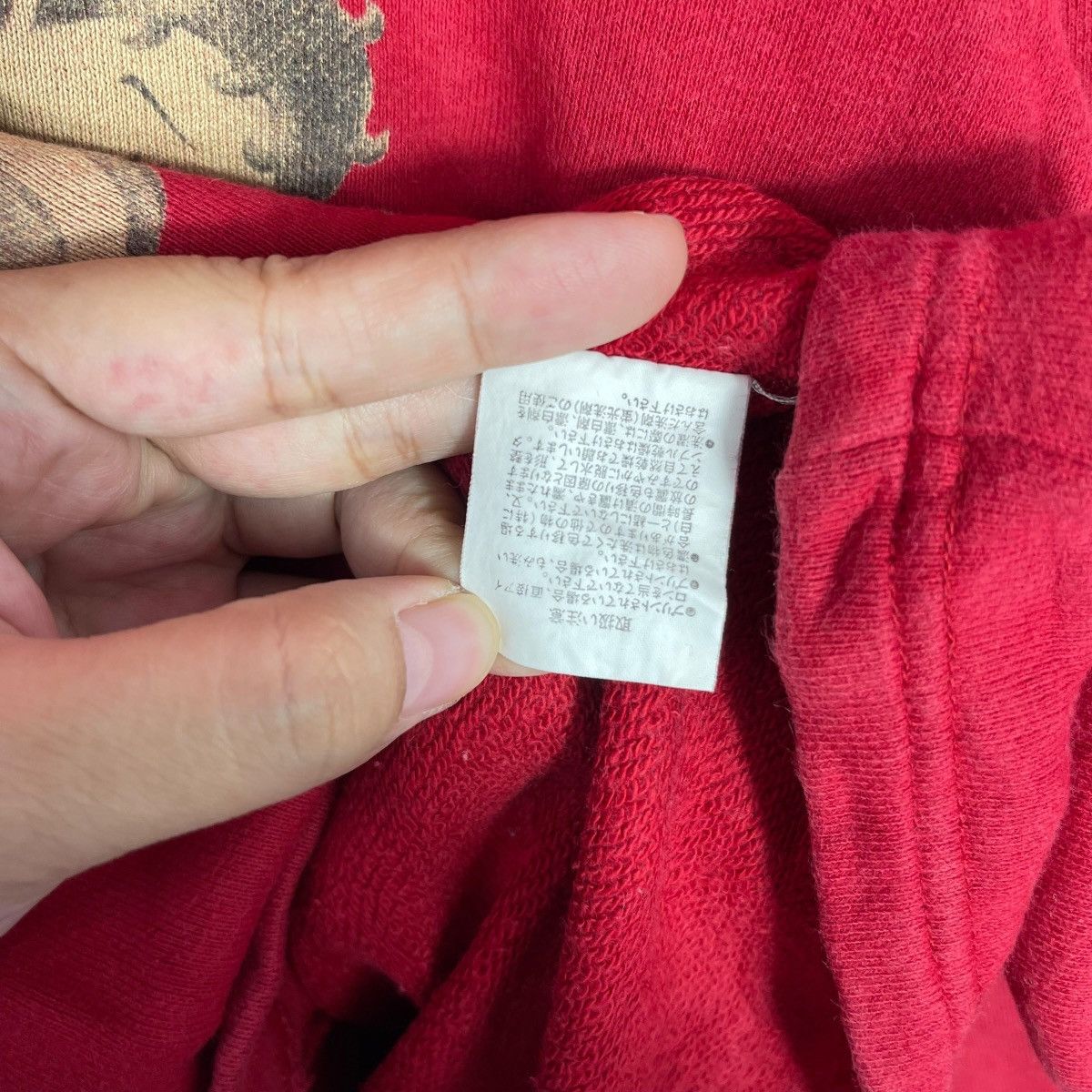 Vintage Betty Boop Graphic Sweatshirt Pullover Red Vintage Style Size XL / US 12-14 / IT 48-50 - 7 Thumbnail