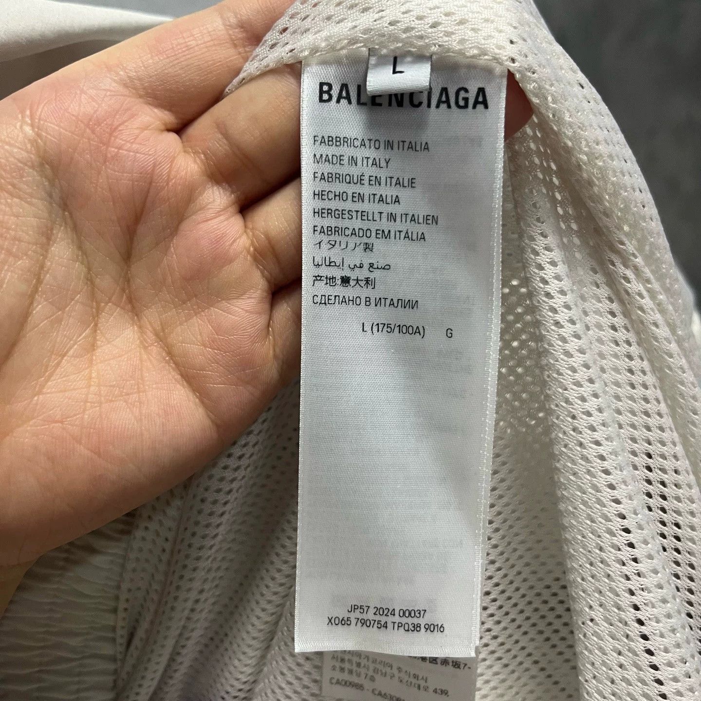 Balenciaga Balenciaga Multi-Color Logo Hooded Jacket Size US L / EU 52-54 / 3 - 4 Thumbnail