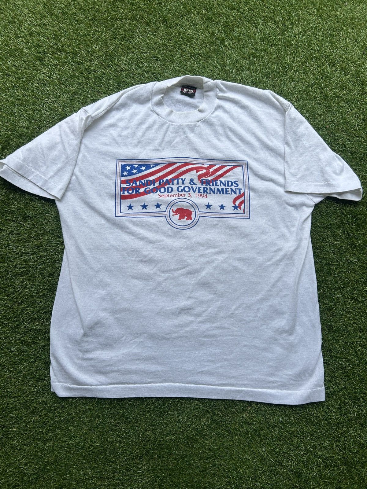 Vintage Vintage 1994 Sandi Patty & Friends Political T-Shirt Size US XL / EU 56 / 4 - 1 Thumbnail