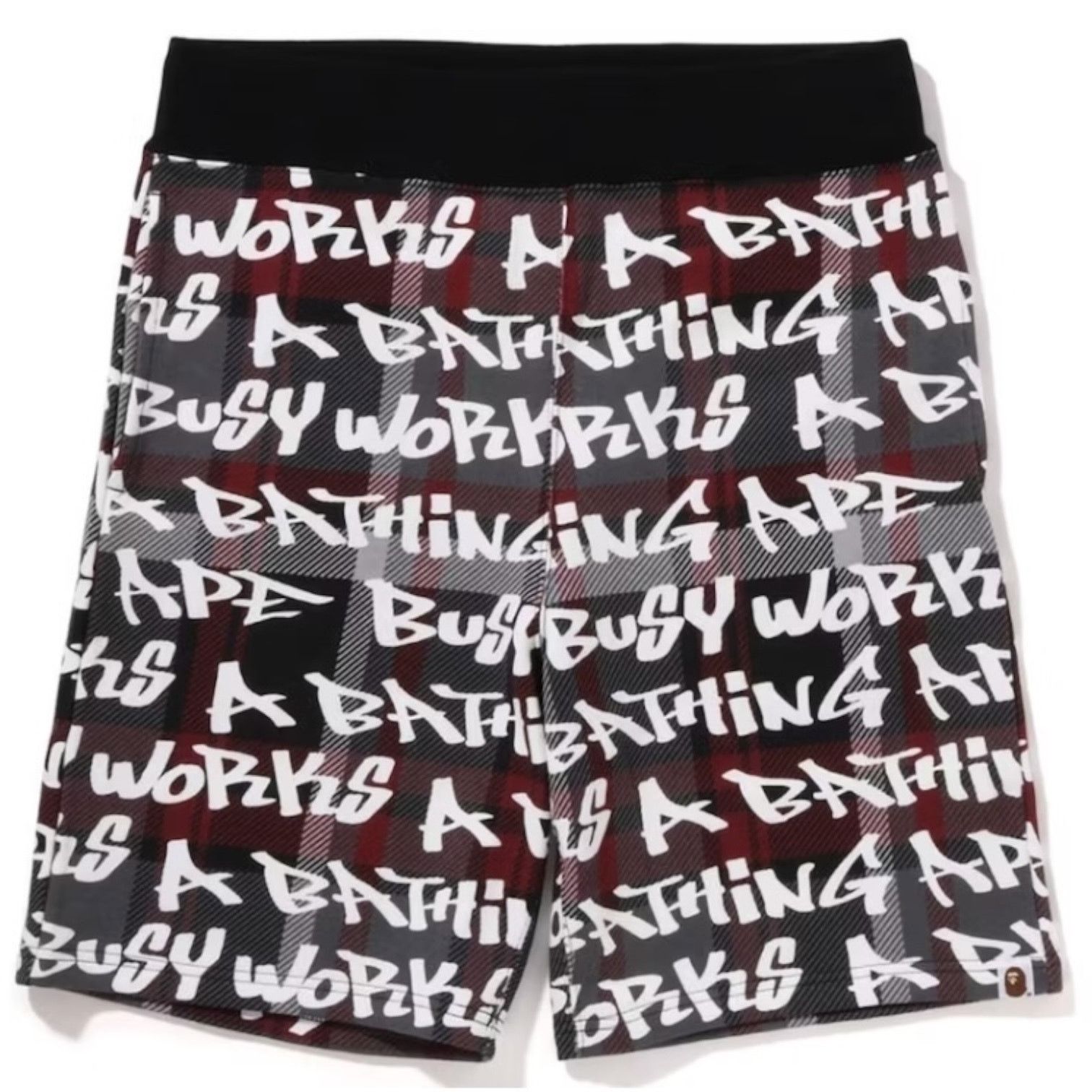 Bape BAPE GRAFFITI CHECK SWEAT SHORTS Size US 36 / EU 52 - 2 Thumbnail