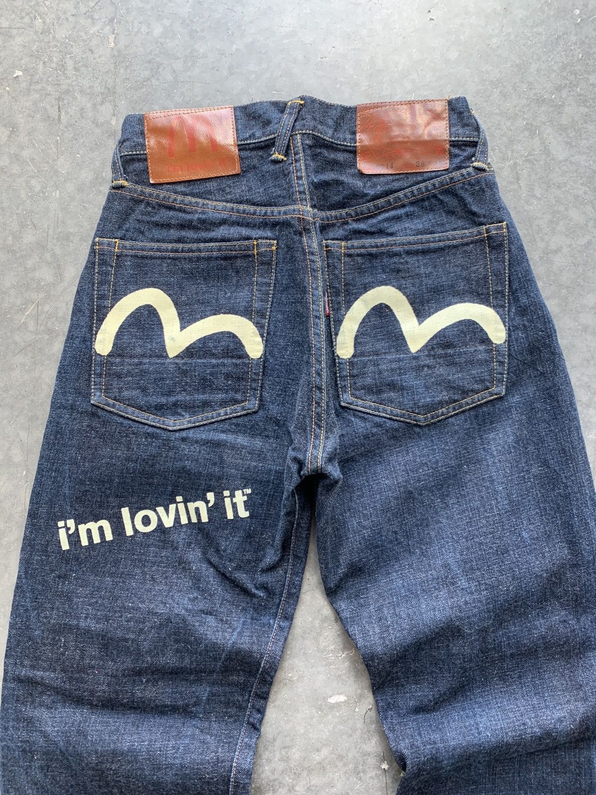 Evisu × Japanese Brand × Vintage 2004 Evisu x McDonalds Selvedge Denim Redline Size US 27 - 3 Thumbnail