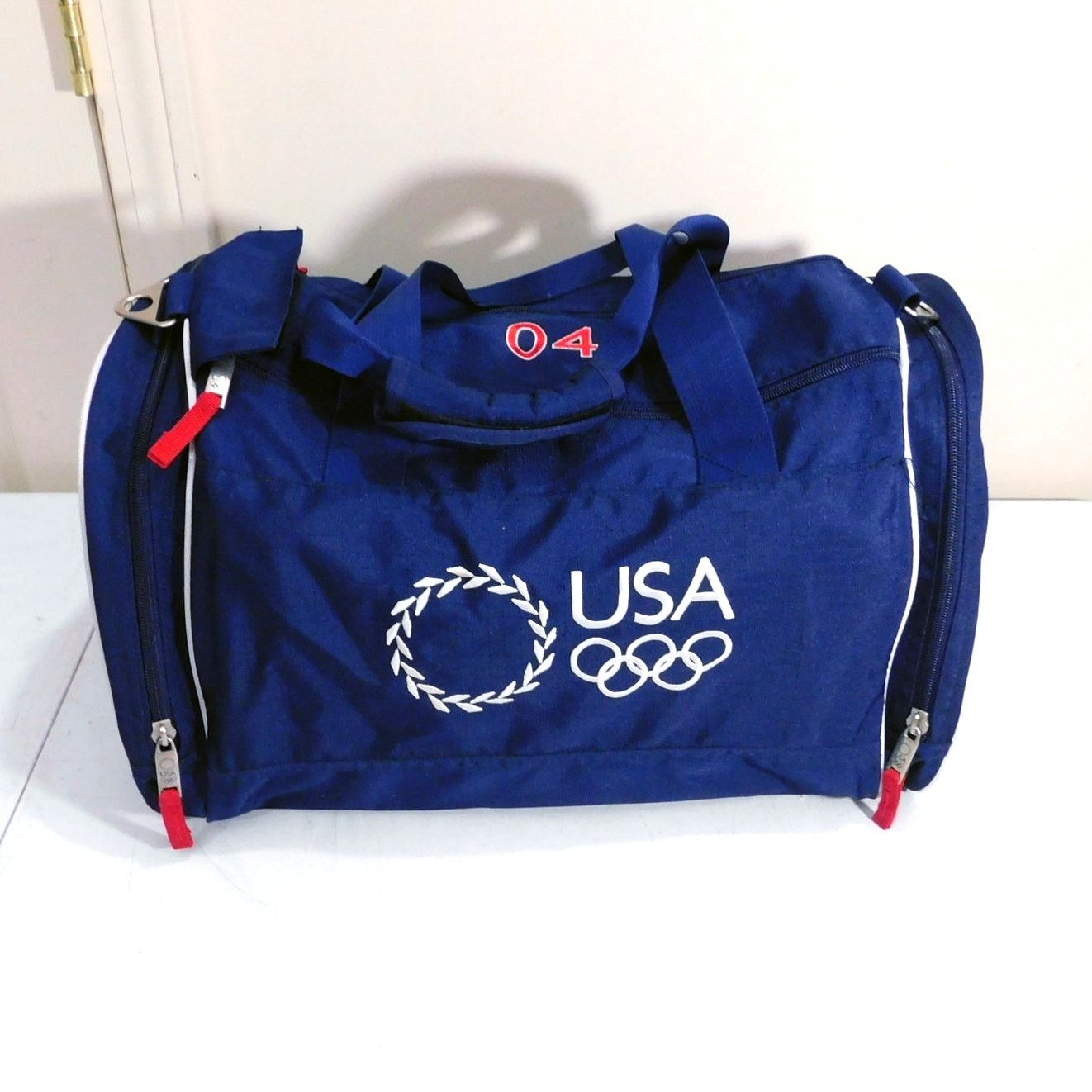 Roots 2004 Summer Olympics Team Usa Duffel Bag Nylon Straps in Blue, Men's