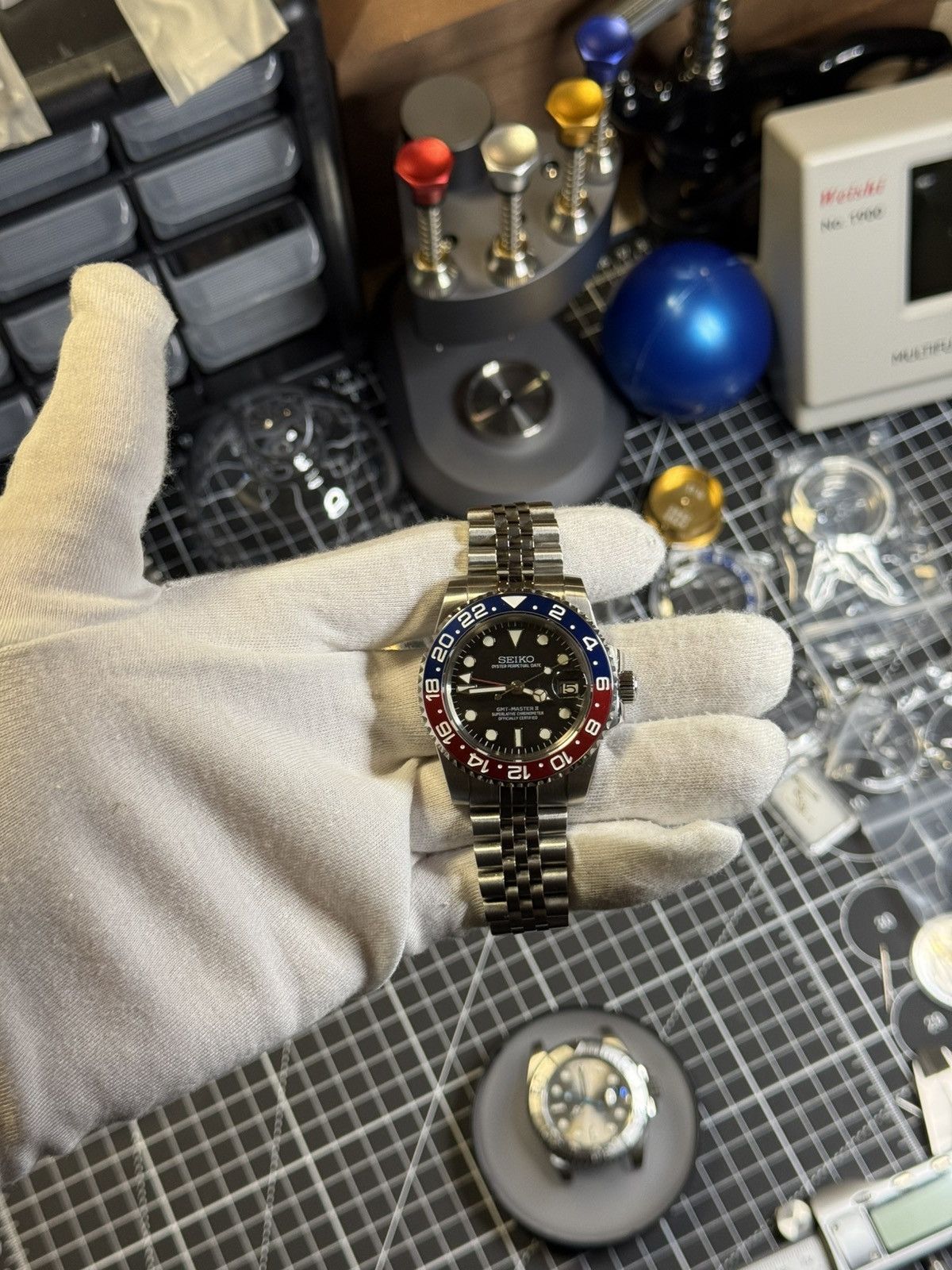 Seiko Seiko mod gmt pepsi watch Size ONE SIZE - 3 Thumbnail