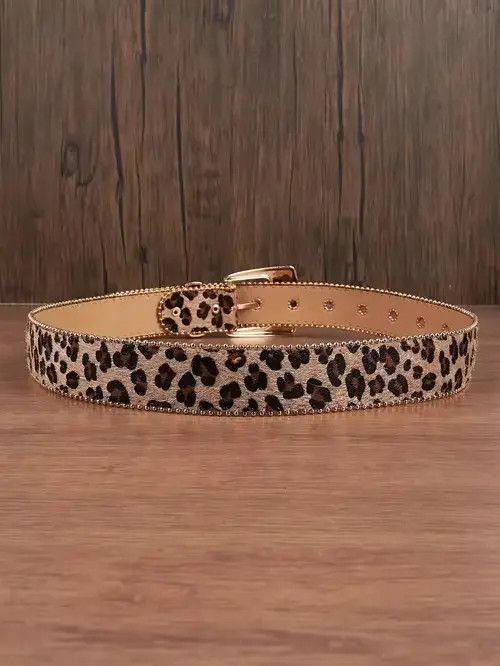 Other Michiru x Aida 112 cm 2000s style leopard cheetah print belt Size ONE SIZE - 3 Thumbnail