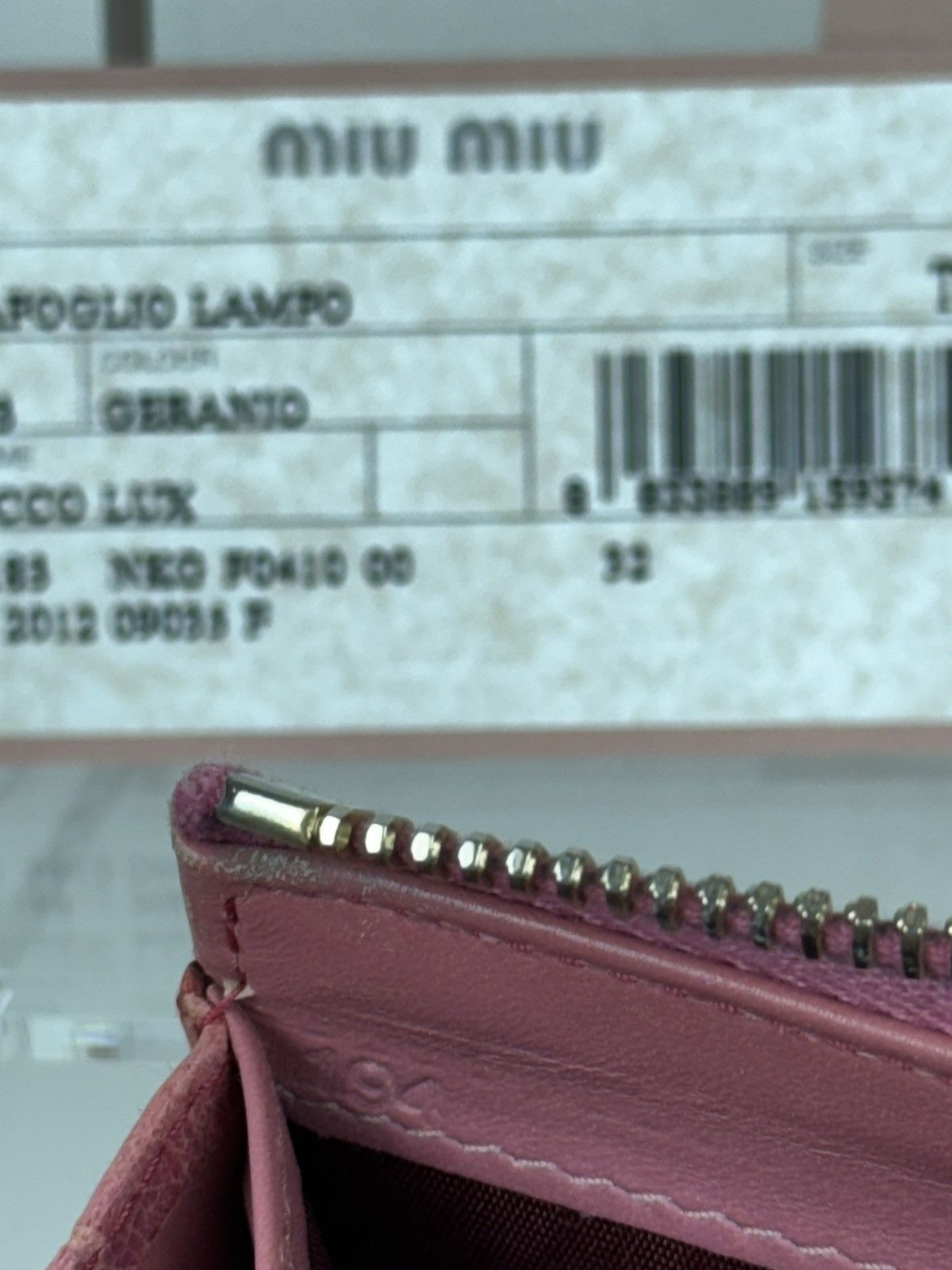 Miu Miu Leather wallet Miu Miu y2k original streetwear luxury Size ONE SIZE - 4 Thumbnail