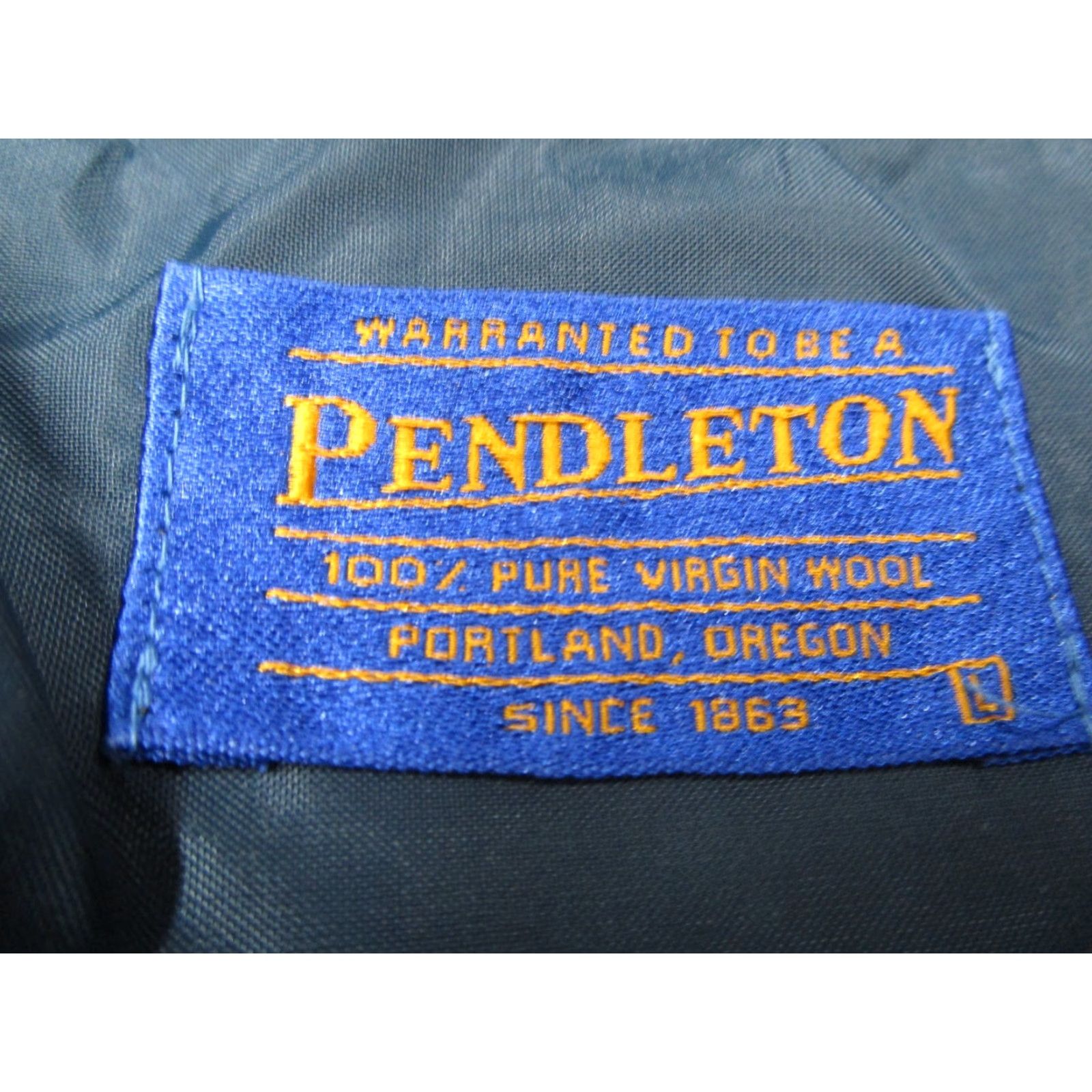 Pendleton VINTAGE Pendleton Men's Shirt Long Sleeve Button Up Wool Plaid Casual Workwear 90s Blue Large Size US L / EU 52-54 / 3 - 2 Thumbnail