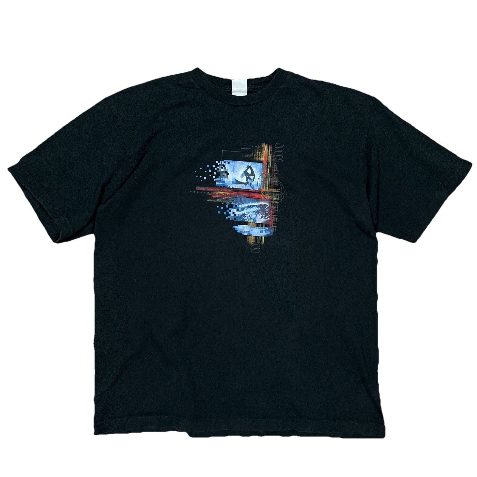 The North Face VTG North Face Snowboarder Snowboarding Black T-Shirt Y2K Size US XL / EU 56 / 4 - 1 Thumbnail