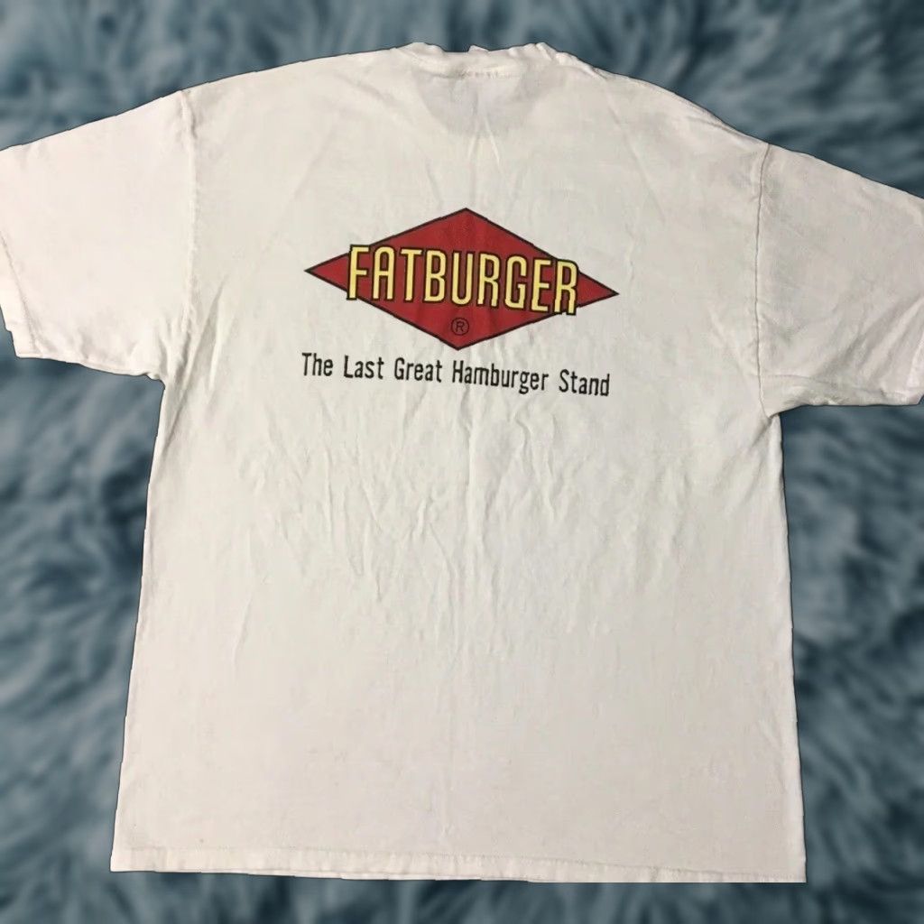 Vintage VINTAGE Fatburger Tempe T-Shirt XL White Grunge 90s Y2K Fast Food Biker Arizona USA Men’s Shirt Size US XL / EU 56 / 4 - 1 Thumbnail