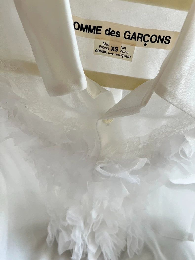 Comme des Garcons comme des garcons ruffled white shirt - dmc-2508 Size US M / EU 48-50 / 2 - 5 Thumbnail