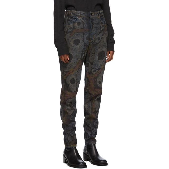 Eckhaus Latta Eckhaus Latta Paisley “peacock” print jeans Size US 30 / EU 46 - 1 Thumbnail