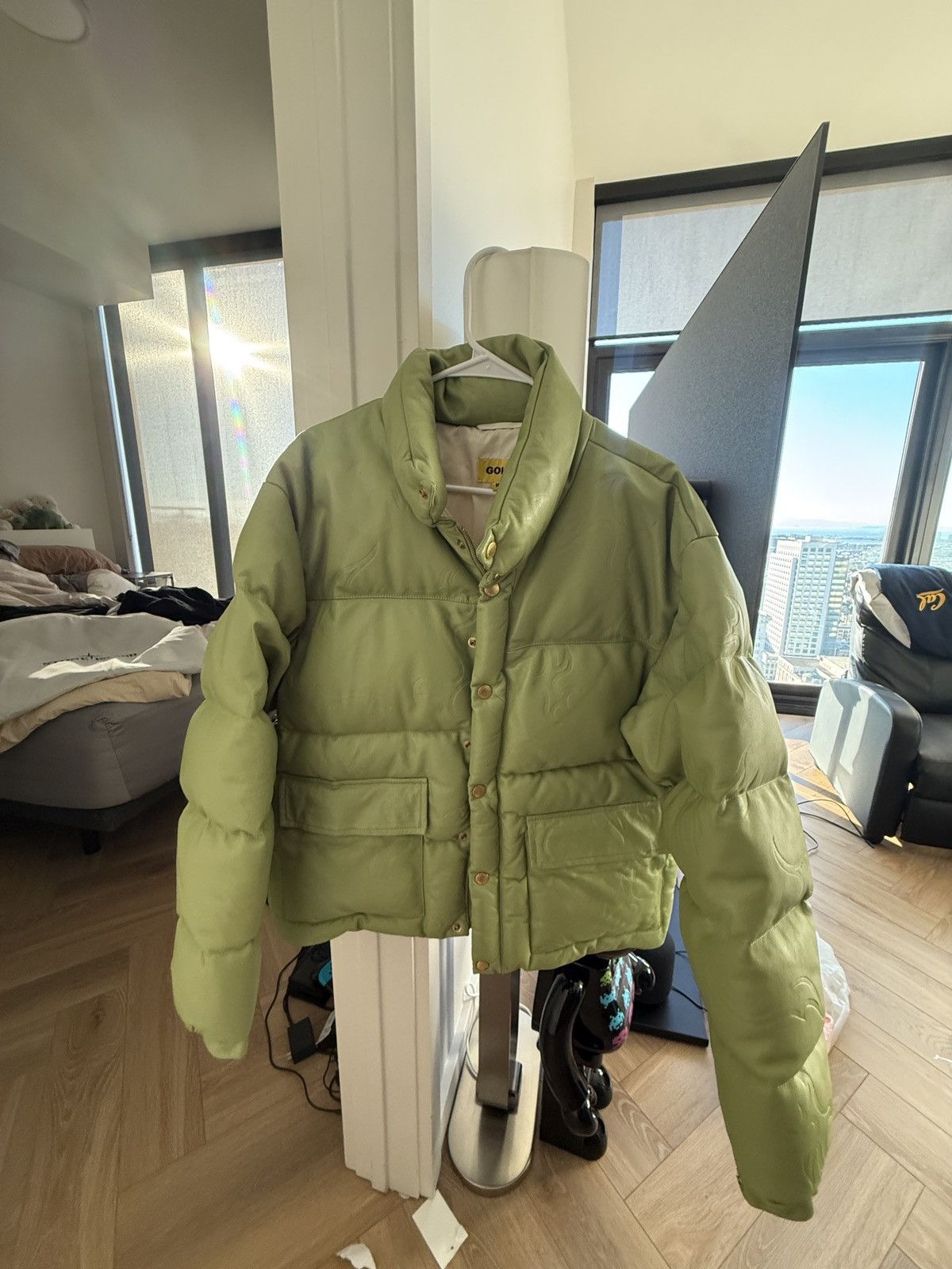 Golf Wang Golf Wang Green Puffer Jacket Cropped Tyler The Creator Size US M / EU 48-50 / 2 - 1 Thumbnail