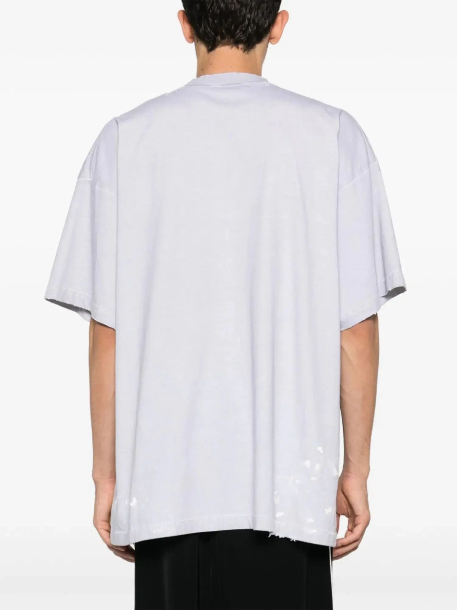 Balenciaga o1s1wg110824 Metal Oversized T-Shirt in Light Grey Size US S / EU 44-46 / 1 - 4 Thumbnail