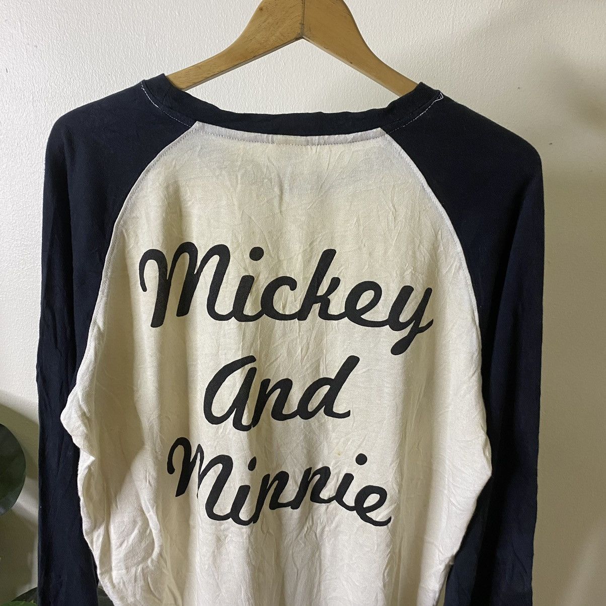 Disney Vintage Y2K Mickie & Minnie Mouse LS T Shirt Size US XL / EU 56 / 4 - 7 Thumbnail