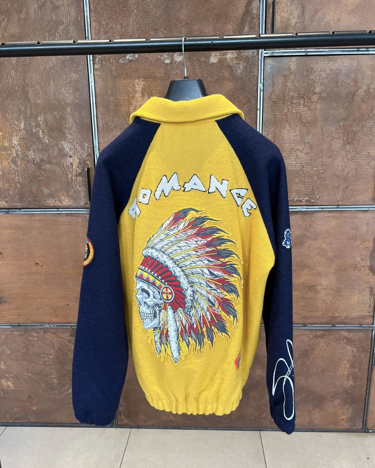 Other Luxury Wool Bomber Jacket Heavy Embroidery Size US L / EU 52-54 / 3 - 2 Thumbnail