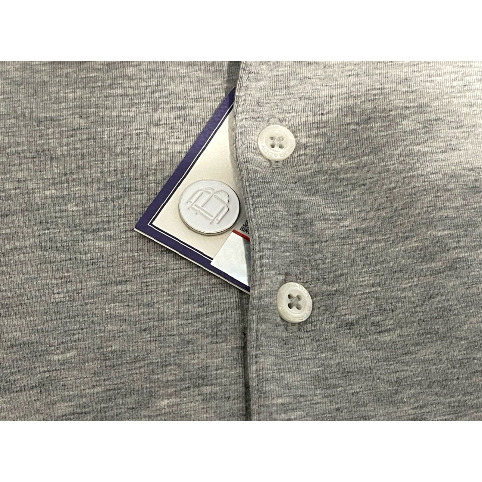Vintage VINTAGE B. Draddy Mens Polo Shirt Long Sleeve Heather Gray 90s Chest Pocket Stretch M Size US M / EU 48-50 / 2 - 3 Thumbnail