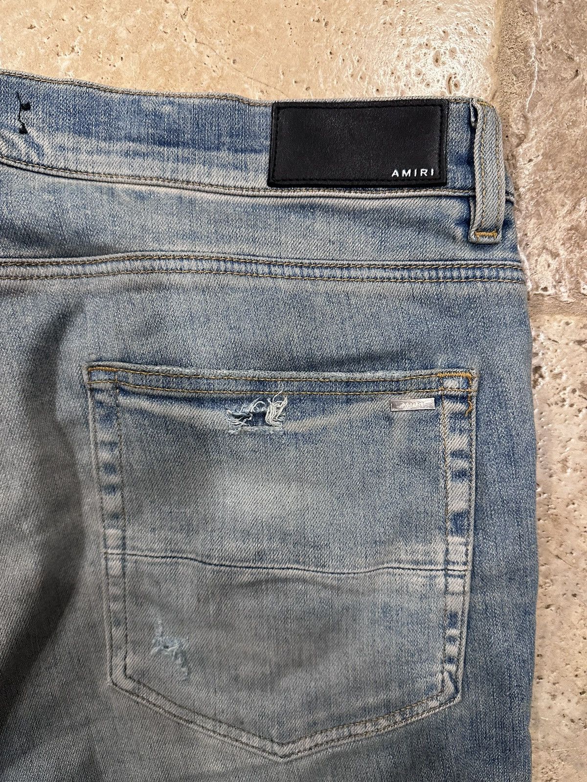 Amiri Amiri Mx1 Red Plaid Flannel Patch Clay Indigo Denim Jean Size US 36 / EU 52 - 9 Thumbnail