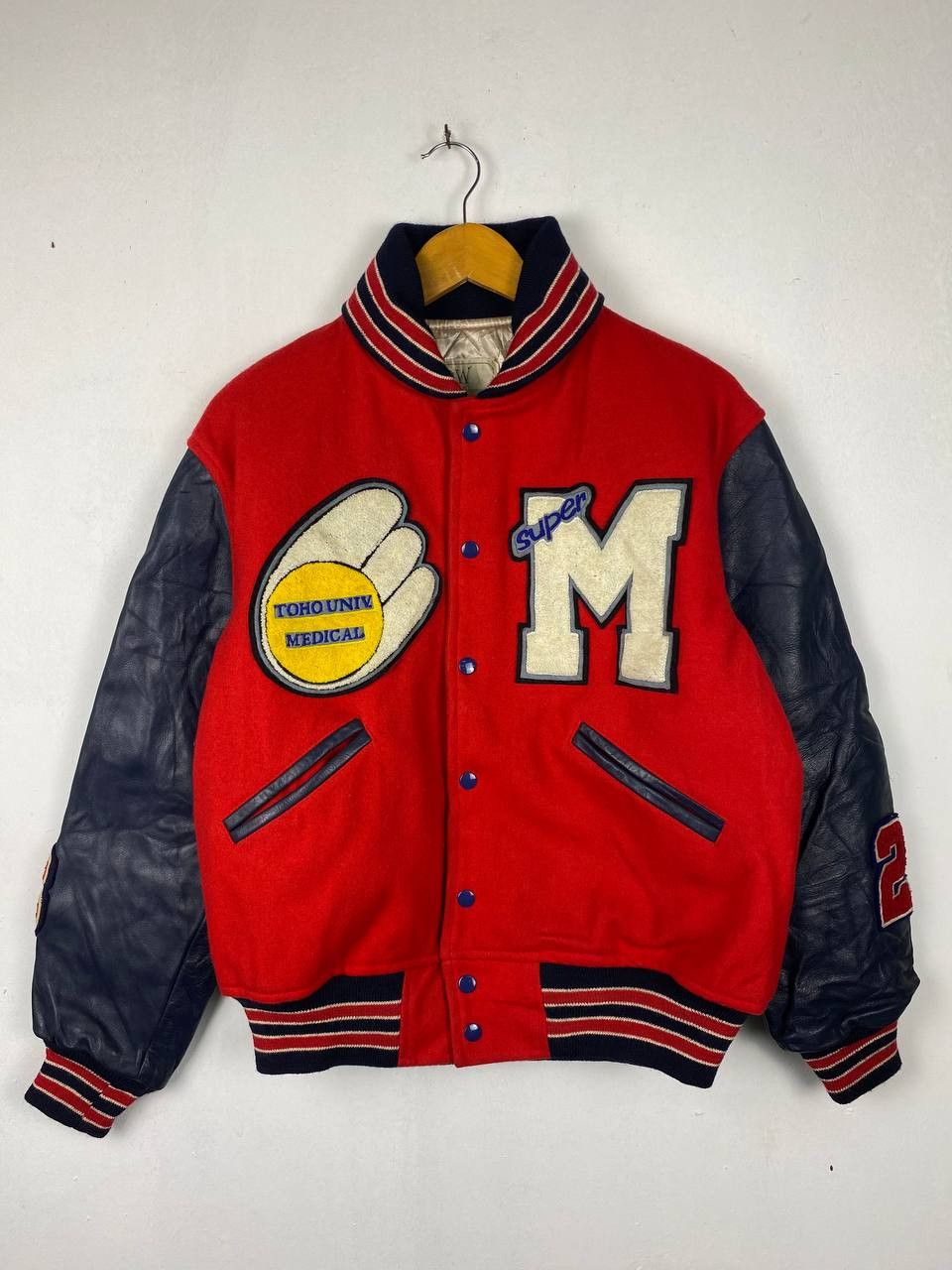 If Six Was Nine vintage mighties football varsity jacket leather sleeves Size US L / EU 52-54 / 3 - 1 Thumbnail