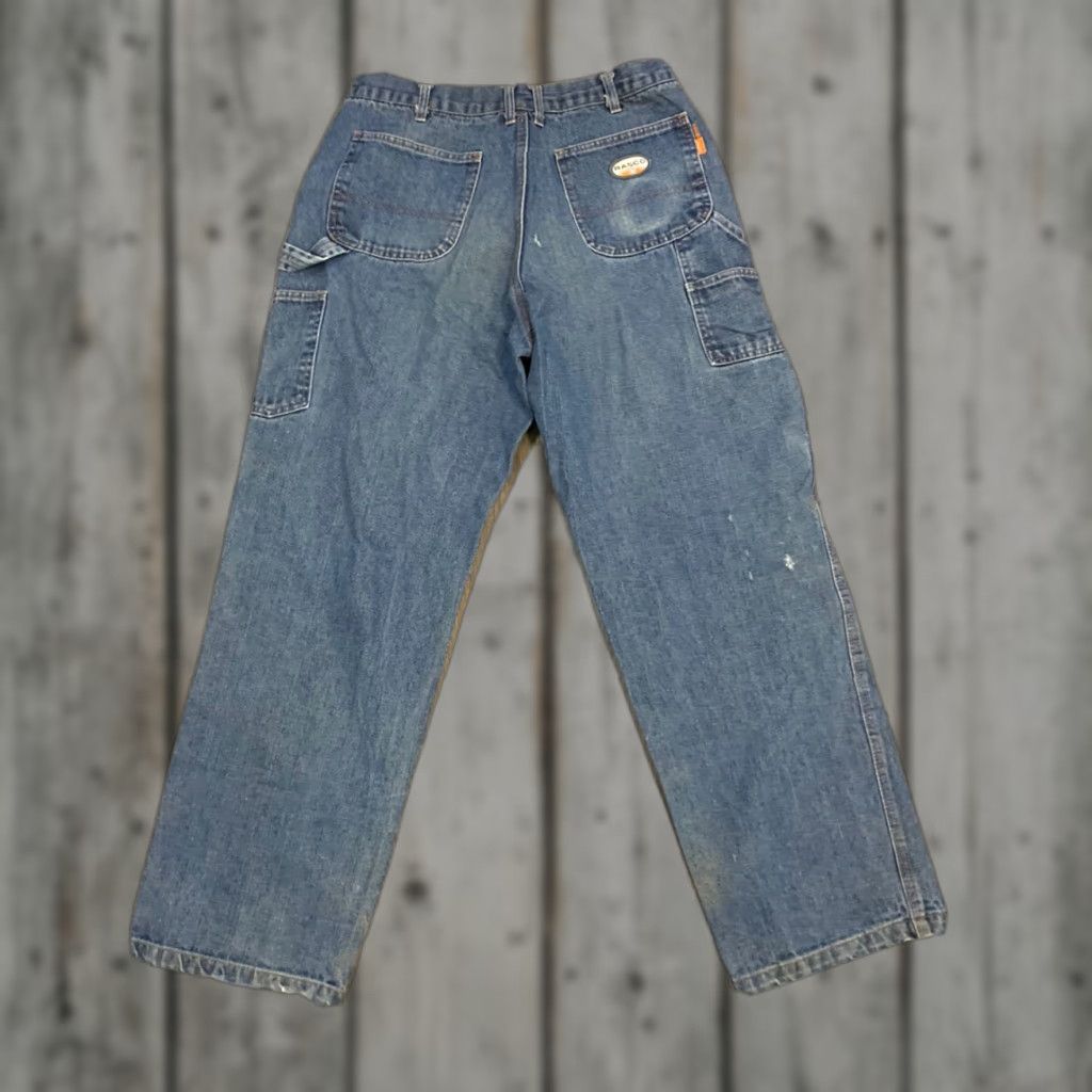 Vintage Rasco Mens Distressed Jeans Extra Large 32 X 31 Flame Resistant Size US 32 / EU 48 - 1 Thumbnail
