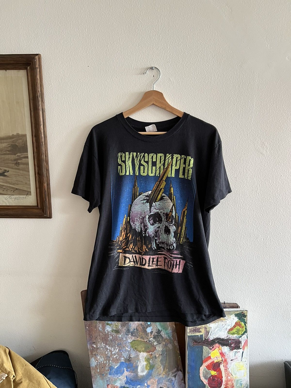Band Tees × Vintage 1988 David Lee Roth Skyscraper Van Halen 