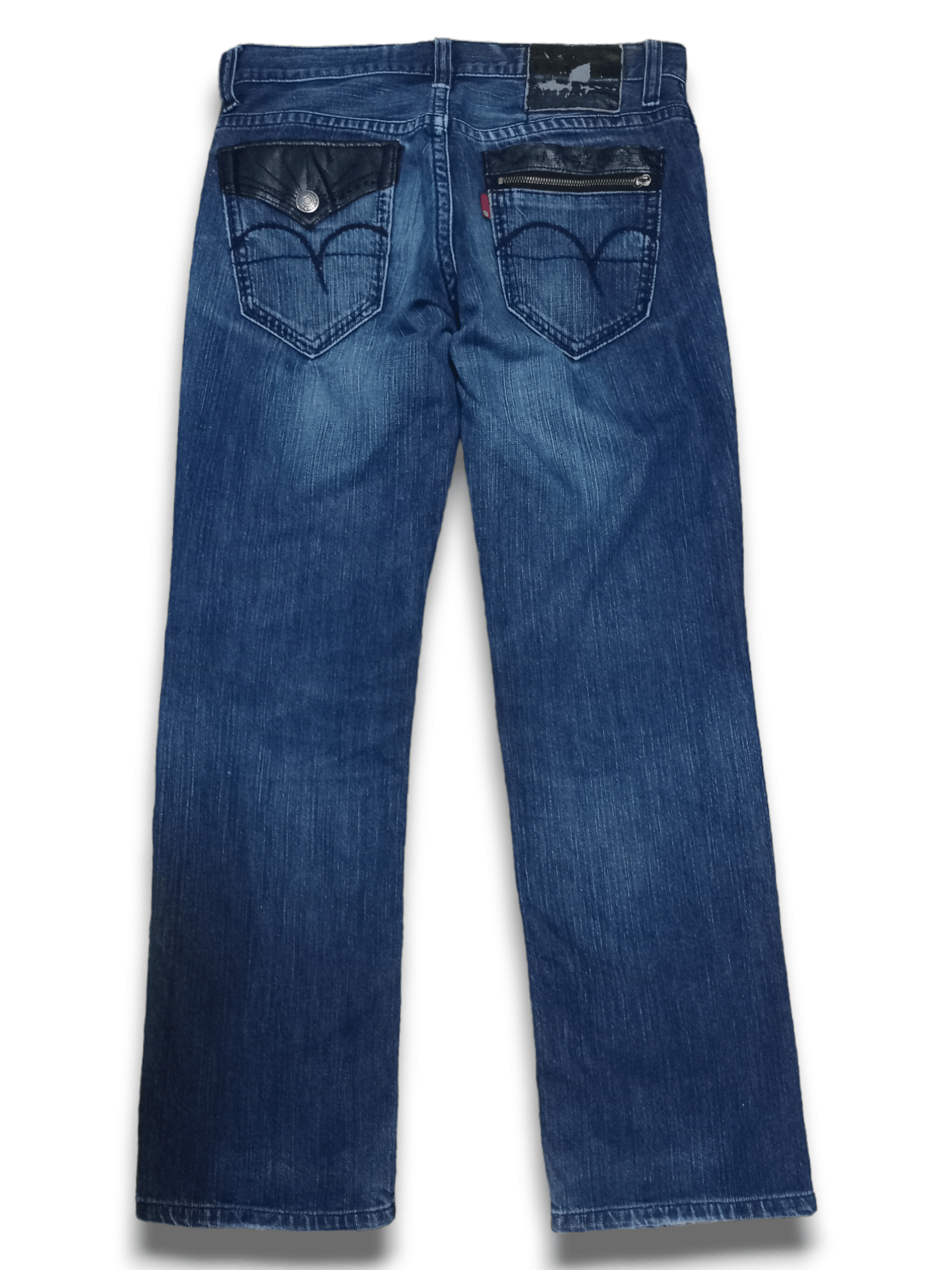 Edwin × Japanese Brand SALES🔥Vintage Edwin Blue Wash Distressed Loose Jeans Size US 32 / EU 48 - 2 Thumbnail