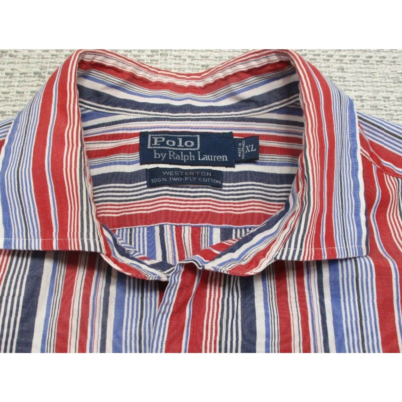 Polo Ralph Lauren VTG Polo Ralph Lauren Westerton Button Up Shirt Mens XL Striped Casual Preppy Size US XL / EU 56 / 4 - 4 Thumbnail