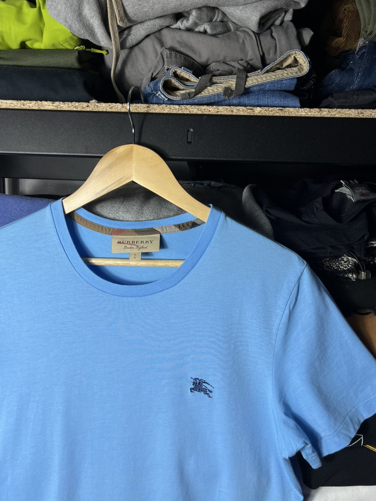 Burberry 👕 Burberry London England Logo T-Shirt — Light Blue — Size S Size US S / EU 44-46 / 1 - 2 Thumbnail