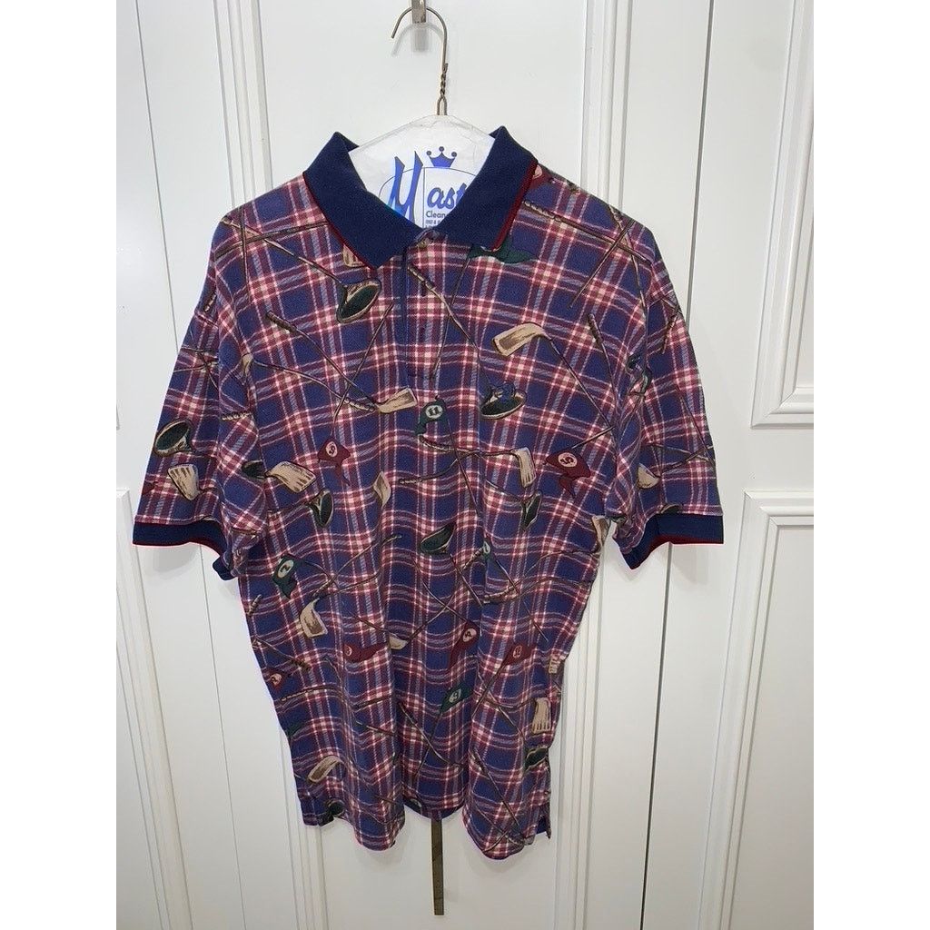 Duck Head Duck Head Vintage Plaid Polo Shirt Men's Size Large Collared Size US L / EU 52-54 / 3 - 1 Thumbnail