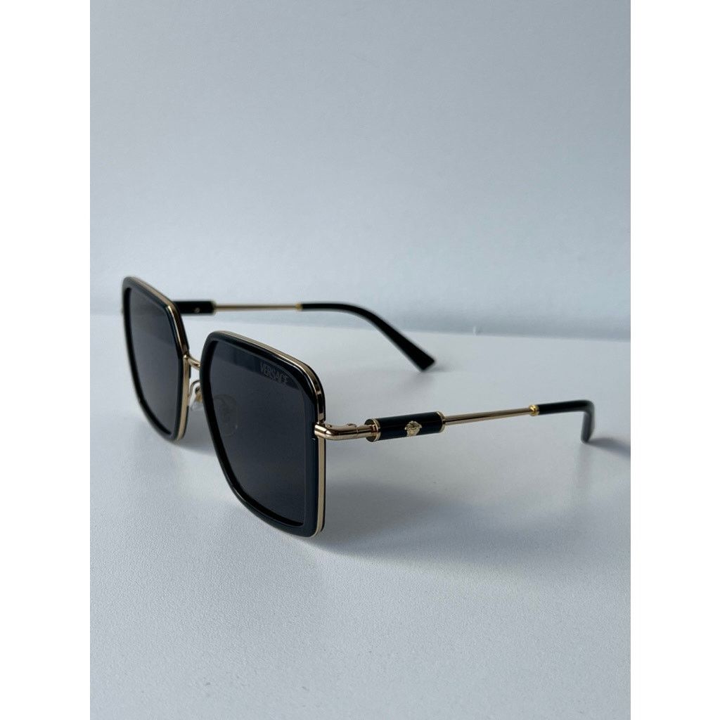 NEW Versace VE2261 Square Sunglasses in Black Gold