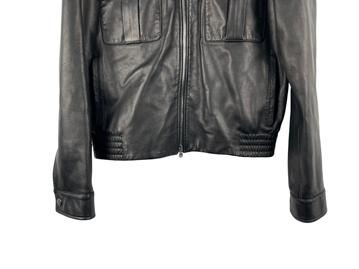 Amiri AMIRI Embroidered Collar Leather Jacket Size US M / EU 48-50 / 2 - 5 Thumbnail