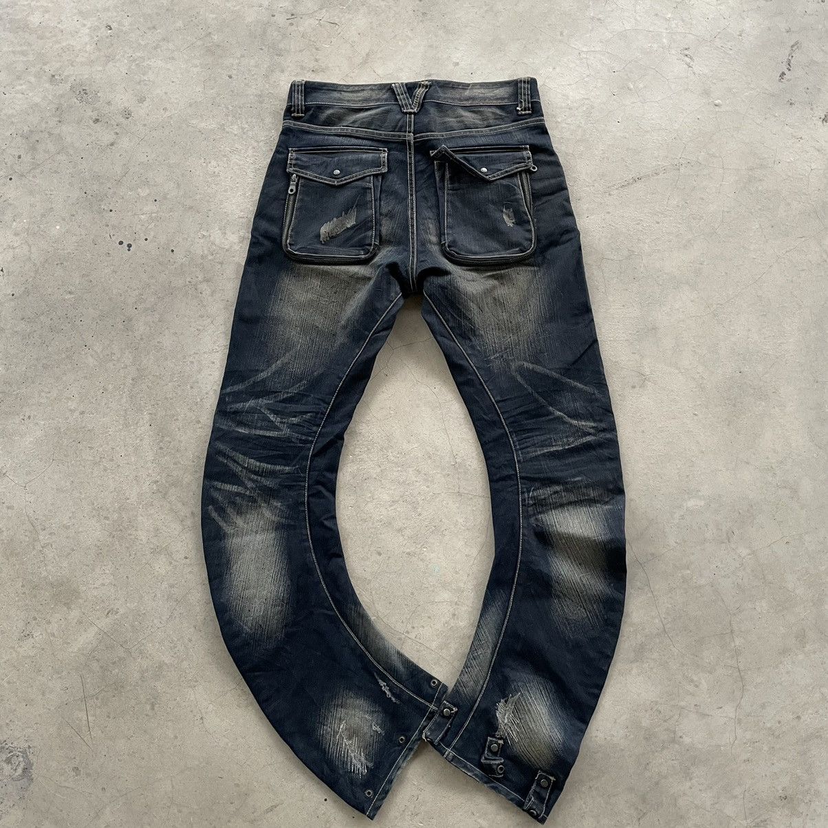 PPFM Vintage PPFM Bondage J Curve Cut Punk LGB Style Denim Size US 31 - 2 Thumbnail